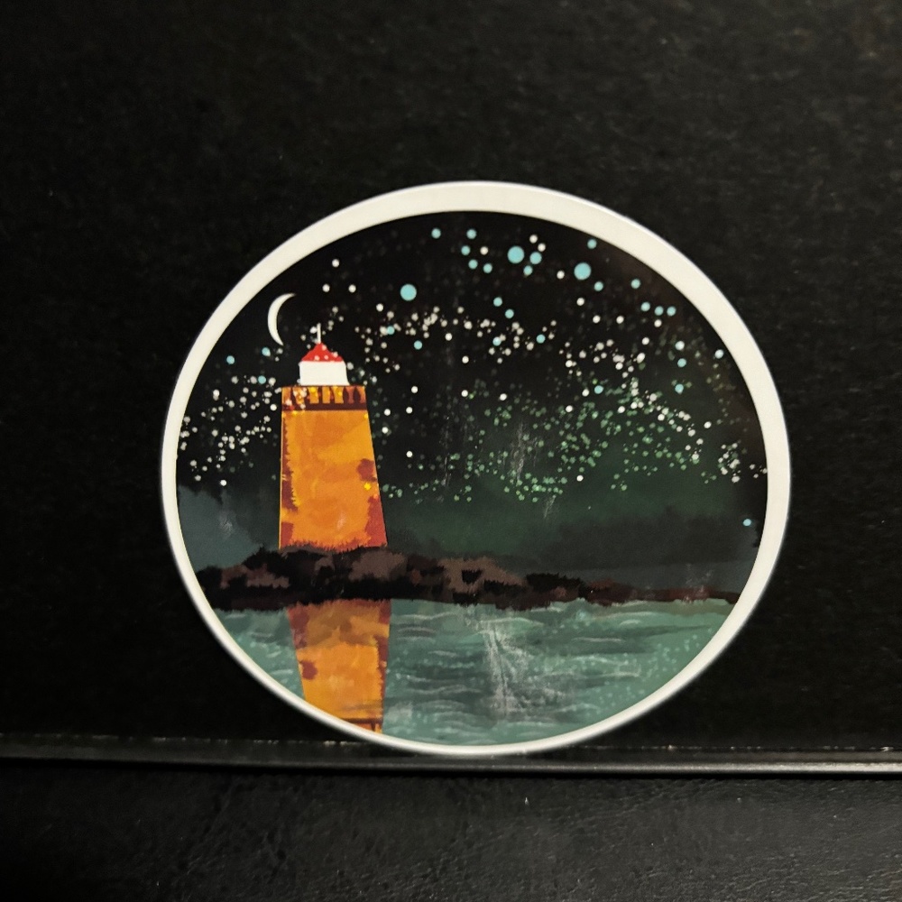 NIGHT TIME LIGHT HOUSE STICKER